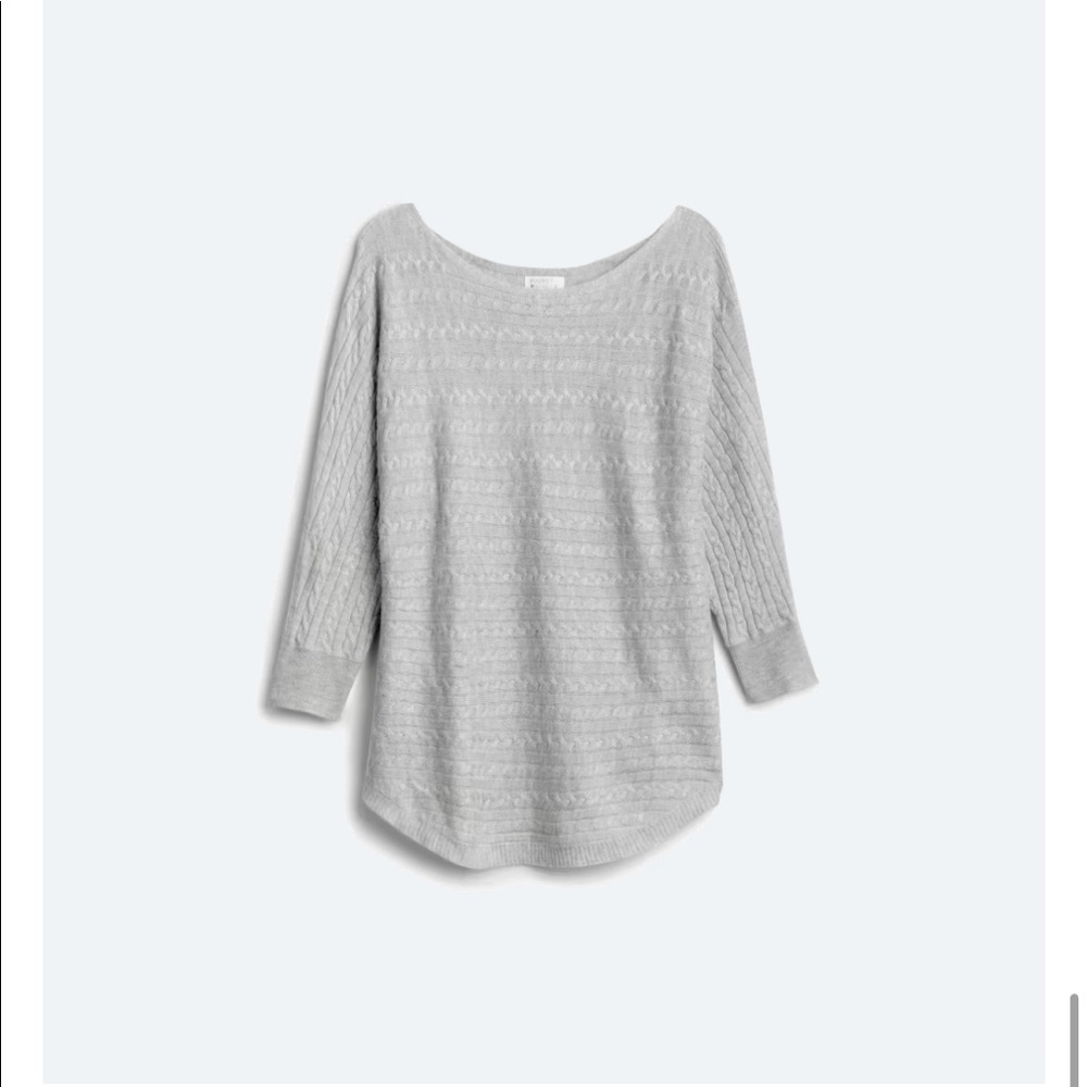 Market & Spruce Reveira Cable Knit Dolman Pullover - Size Large